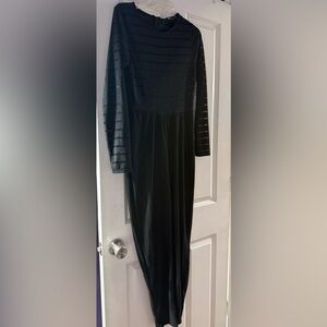 PrettyLittleThing Black Striped jumpsuit